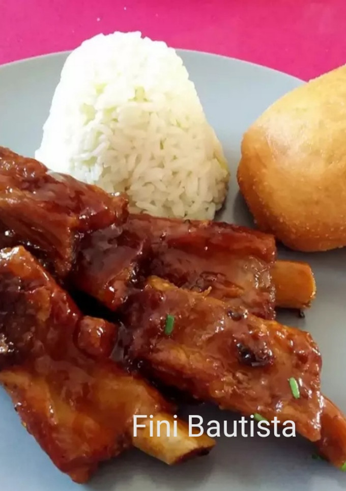 Una foto de Costillas agridulce