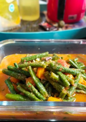 Foto resep Tumis kacang panjang gurih asam