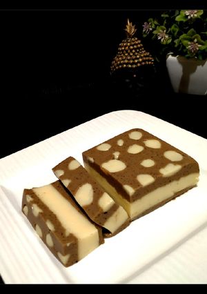 A picture of "Eggless Coffee-Choco Pudding"🍮.