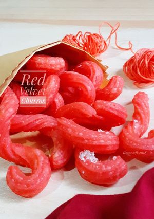 Foto resep Donat Spanyol (Red Velvet Churros)