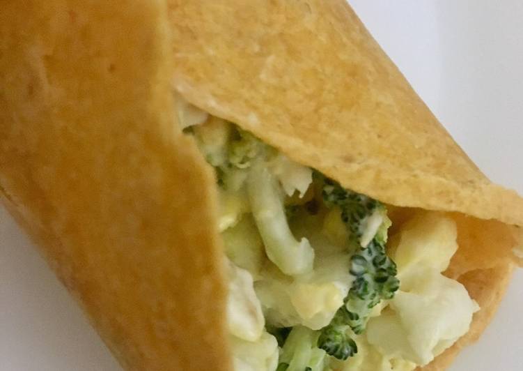 Steps to Make Favorite Eggs Broccoli Wrap