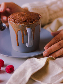 Una foto de Cupcake de Nutella al microondas