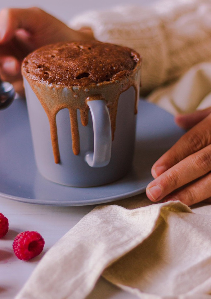 Una foto de Cupcake de Nutella al microondas