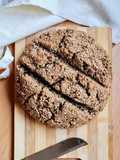 Pan de granos de trigo sarraceno y lentejas 🌱 Pan sin harina, sin levadura 🌱 larga fermentación 🌱