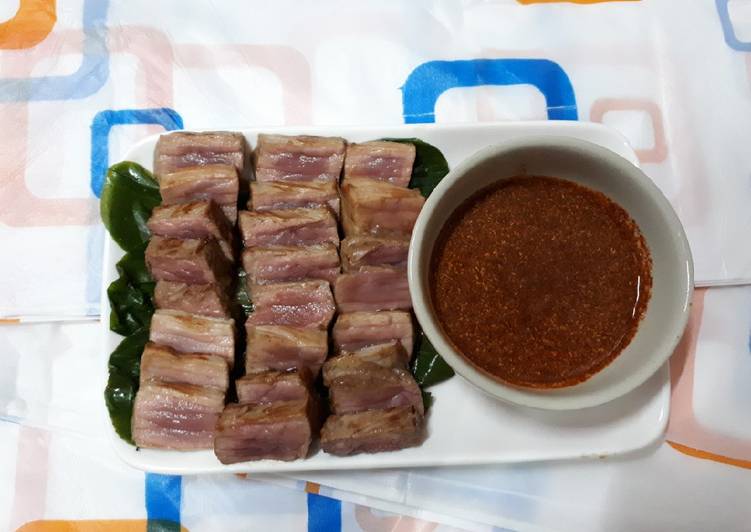 Resep Sapi Panggang saus pedas (teflon) Anti Gagal