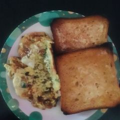 A picture of Bread with Cheese Omelette.