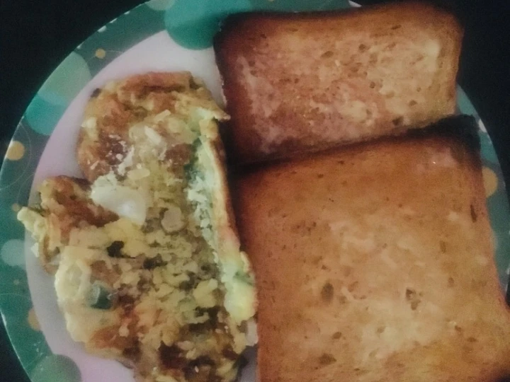 Easy Way Make Bread with Cheese Omelette the Delicious Really delicious