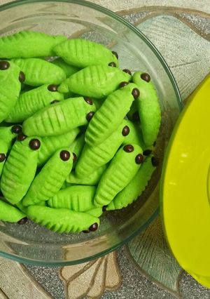 Foto resep Kue Ulat / Kukis caterpillar
