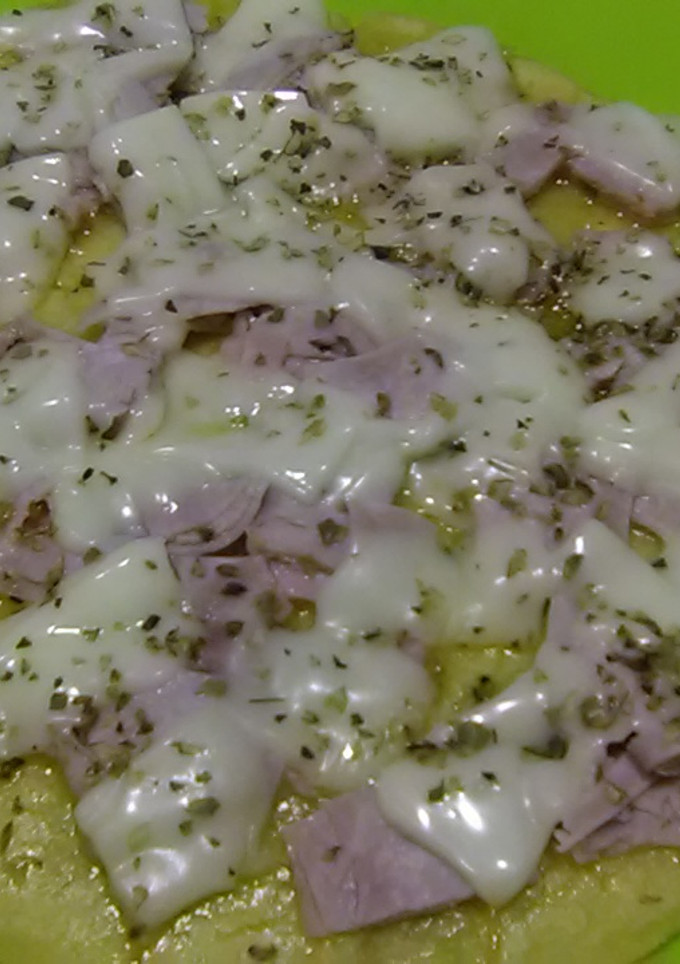 Una foto de Pizza de harina de arroz sin gluten