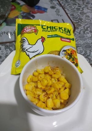 A picture of Masala corns.