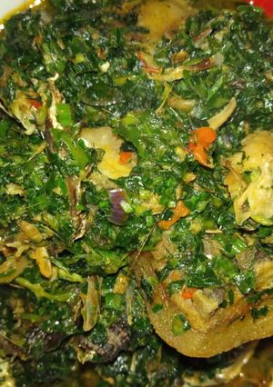 A picture of Vegetable soup.