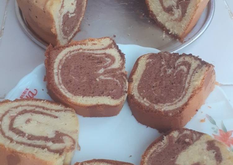 Marmer cake 7 telur