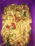 Kwitiauw goreng saos delmonte