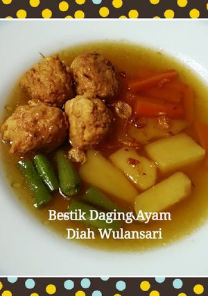 Foto resep Bestik Bola2 Daging Ayam