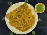 મેથી લસણ વાળા ખારા પુડલા (Methi Lasan Vala Khara Pudla Recipe In Gujarati)