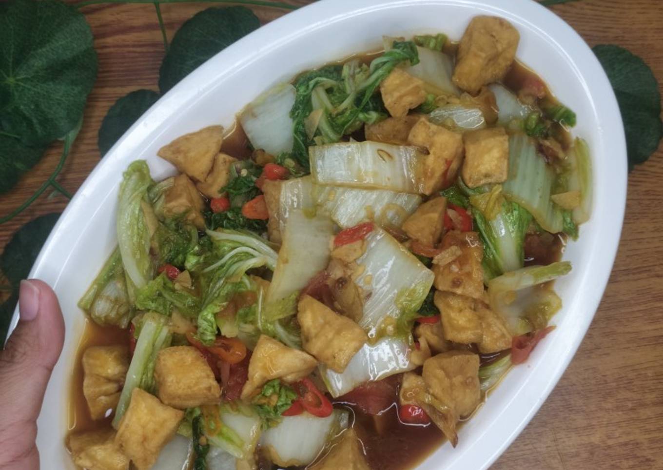 Tumis Sawi Putih & Tahu