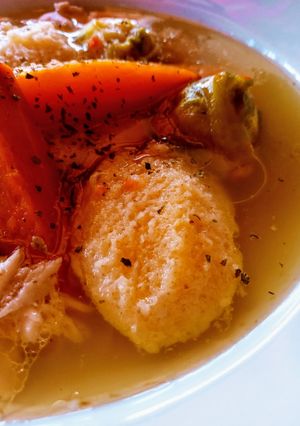 Levesbetét - grízgaluska recept fotója