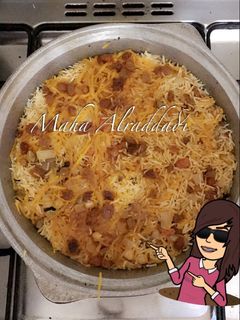 صورة لوصفة أرز بخاري باللحم