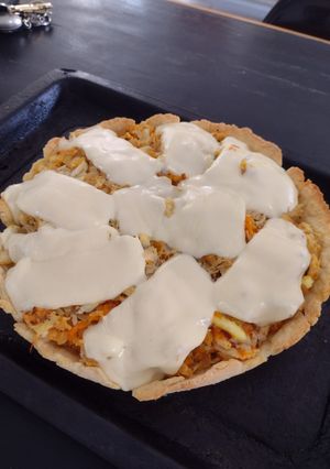 Una foto de Tarta de pollo y calabaza