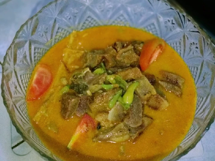 Cara Gampang Membuat Resep Gulai tunjang yang Bisa Manjain Lidah
