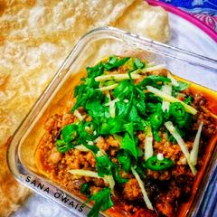 A picture of Khara Masala Qeema.