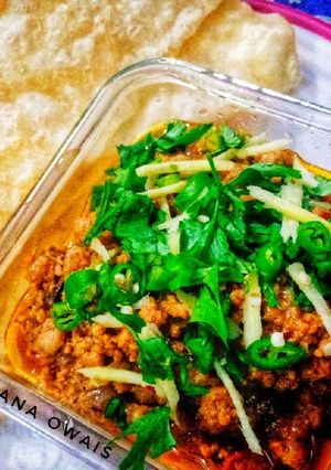 A picture of Khara Masala Qeema.