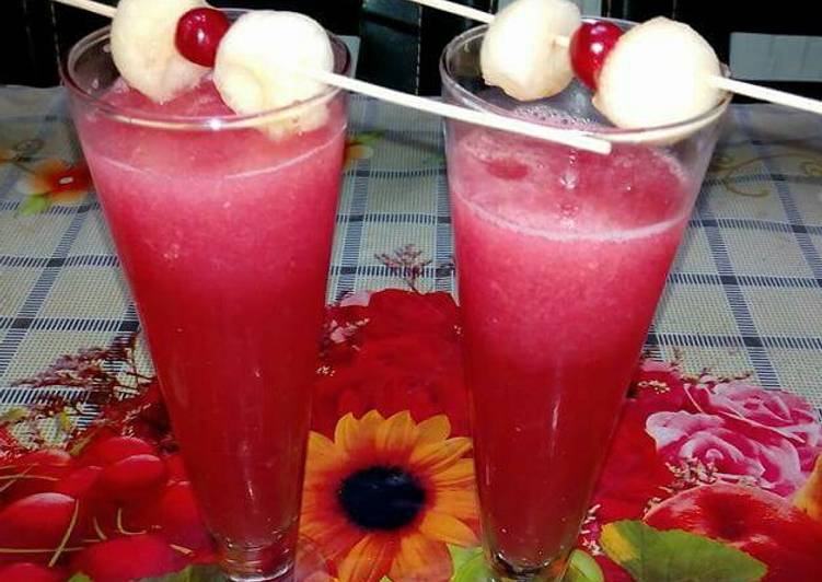 Steps to Make Favorite Chill with this bright and cool red queen mocktail!