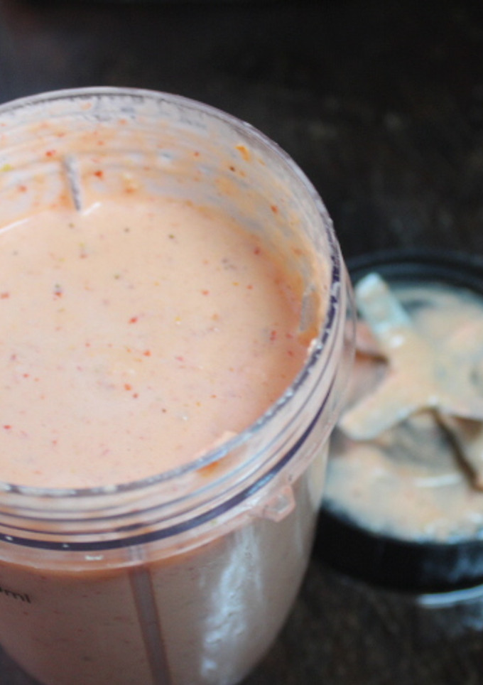 Una foto de Gazpacho picante de fresas
