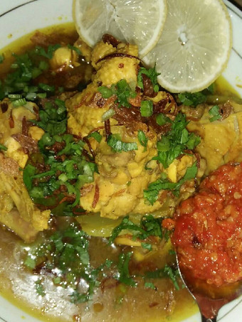 Langkah Mudah untuk Menyiapkan Tulangan ayam Masak Kuning Bumbu Ebi Ekonomis Untuk Jualan