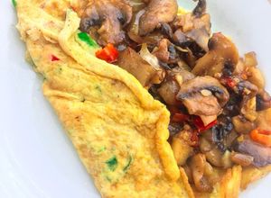 Foto resep Omelette Jamur Kancing (Champignon)