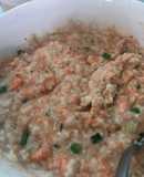 Cháo yến mạch cá hồi