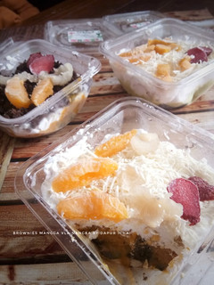 Foto resep Brownies Mangga Vla Nangka (Dessert Box)