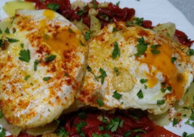 Huevos rotos light Receta de Chari Crzo- Cookpad