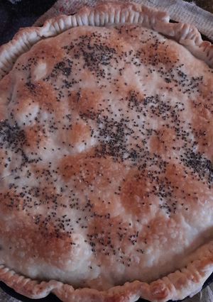 Una foto de La mejor tarta de pollo y acelga en 2 patadas