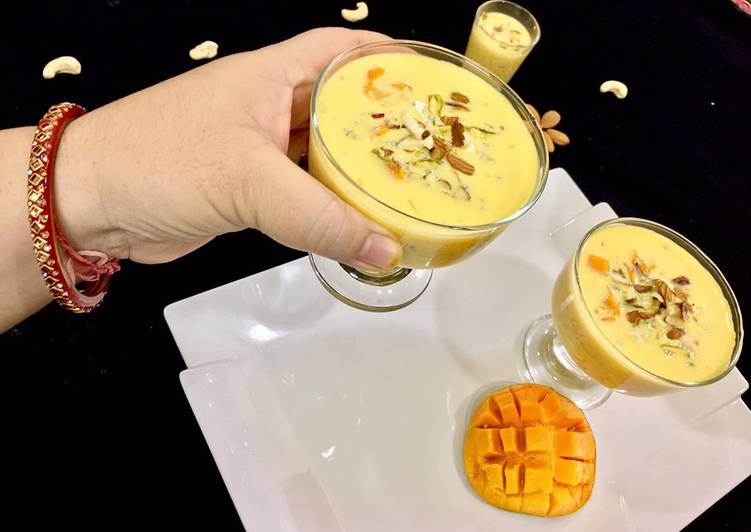 Recipe of Any-night-of-the-week Mango falooda (without jelly and ice cream)