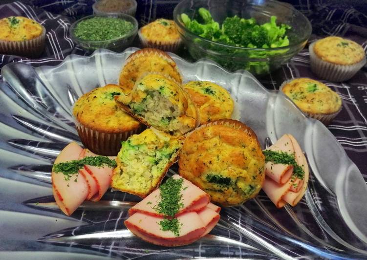 Brokkolis-sonkás muffin 🥦🥓