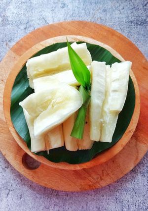 Foto resep Singkong Rebus Pandan
