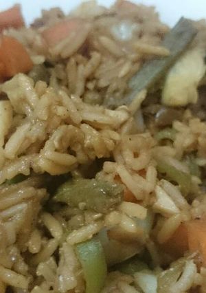 صورة لوصفة رز صيني بالخضار