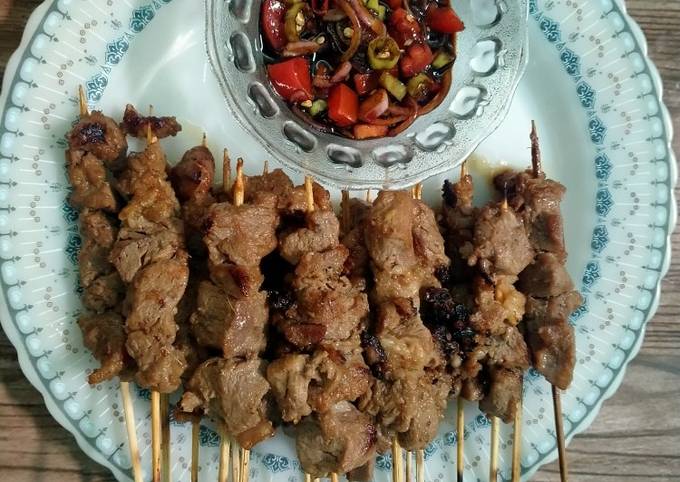 Langkah Mudah untuk Membuat Sate maranggi kambing yang Lezat Sekali