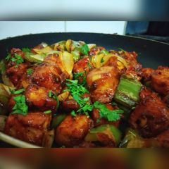 Chilli paneer A picture of Chilli paneer.