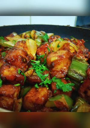 A picture of Chilli paneer.