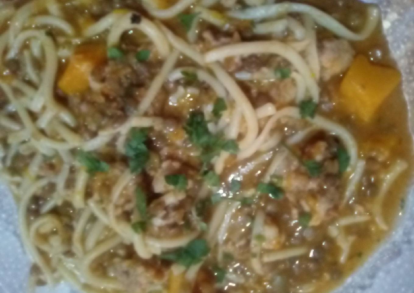 Lentejas con chorizo de cerdo