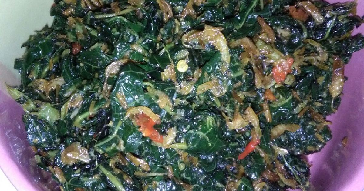 Day 4 : Tumis daun pepaya teri udang(gak pait) (menu buka puasa)
