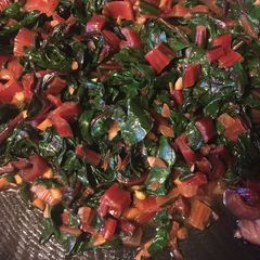 A picture of “Beefy” Beefless Swiss Chard Recipe.