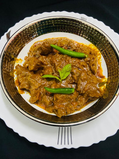A picture of Kerala style mutton curry.