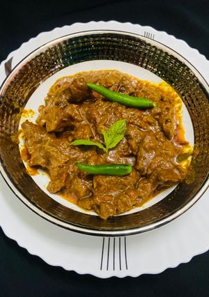 A picture of Kerala style mutton curry.