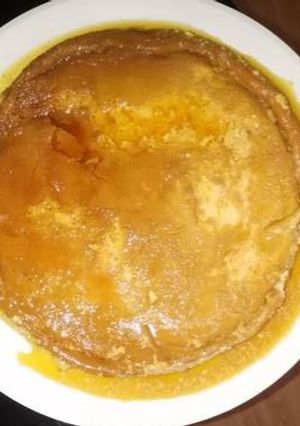 Una foto de Flan napolitano con queso Philadelphia