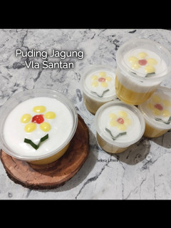 Foto resep Puding Jagung Vla Santan