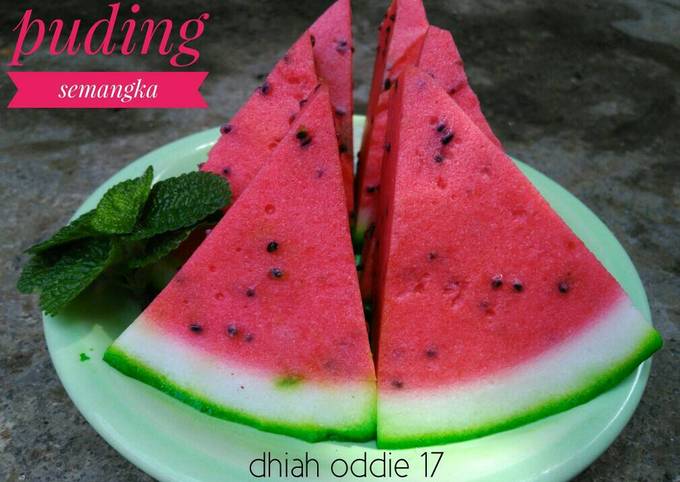 Resep Puding Semangka Oleh Dhiah Oddie - Cookpad