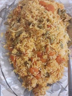 عکسی از دستور لوبیا پلو خودم پز